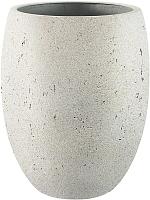 Кашпо Grigio tall balloon antique white D40 H50 см