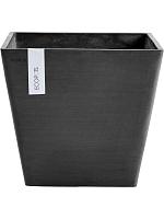 Кашпо Ecopots rotterdam 40 dark grey L40 W40 H35 см