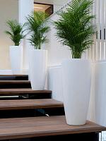 Кашпо Fiberstone dax l matt white D37 H80 см