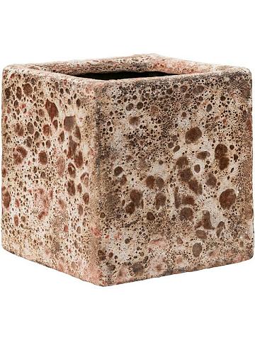 Кашпо Baq lava cube relic pink (glazed inside) Кашпо Baq lava cube relic pink (glazed inside)