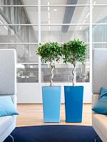 Кашпо Baq ecoline rise regular kubis L41 W41 H75 см