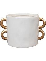 Кашпо Bianca pot ivory D14 H13 см