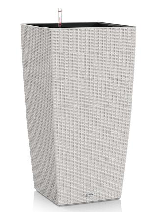 Кашпо Lechuza Cubico Cottage (светло-серый)