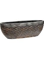 Кашпо Baq luxe lite universe layer oval bronze L60 W20 H20 см Кашпо Baq luxe lite universe layer oval bronze L60 W20 H20 см