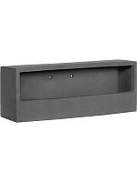 Кашпо настенное Natural wally balcony low xs grey L40 W15 H9 см