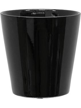 Кашпо Basic round shiny black Кашпо Basic round shiny black