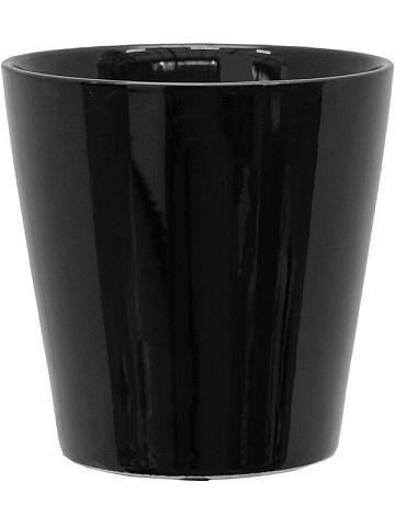 Кашпо Basic round shiny black Кашпо Basic round shiny black