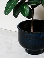 Кашпо Shade pot midnight blue D40 H33 см