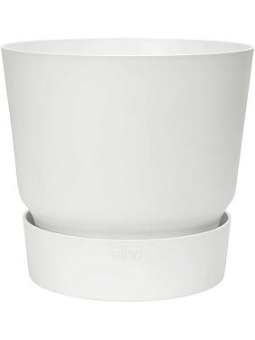 Кашпо с поддоном Greenville round white Кашпо с поддоном Greenville round white