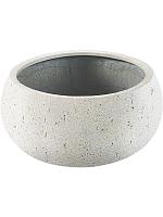 Кашпо Grigio low balloon antique white D114 H54 см