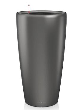 Кашпо Lechuza Rondo (антрацитовый металлик)