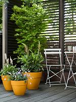 Кашпо Vibia campana round honey yellow D39 H34 см