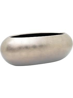 Кашпо Baq metallic silver leaf boat matt light champagne Кашпо Baq metallic silver leaf boat matt light champagne