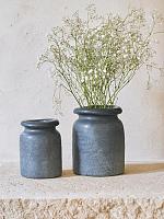 Ваза Erva vase black D14 H18 см