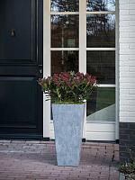 Кашпо Artstone ella vase grey L26 W26 H49 см