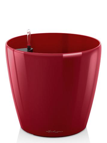 Кашпо Lechuza Classico 60 красный лакированный