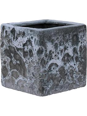 Кашпо Baq lava cube relic jade (glazed inside) Кашпо Baq lava cube relic jade (glazed inside)