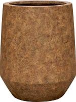 Кашпо Mineral harrith high l travertine rustic antique D53 H68 см