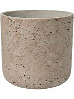 Кашпо Rough charlie l grey washed D25 H24 см