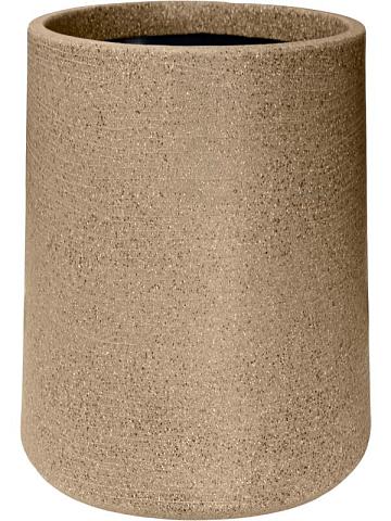 Кашпо Capi arc granite sandbag high warm taupe