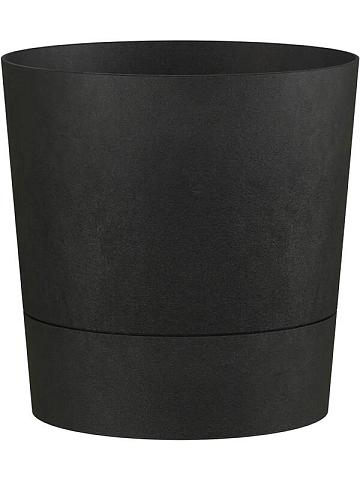 Кашпо Foss round living black