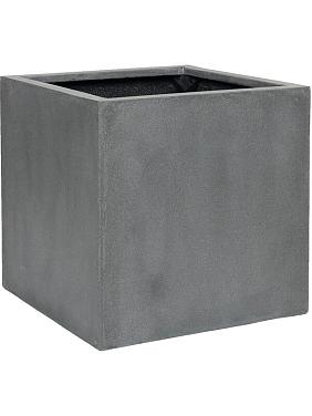 Кашпо Fiberstone block l grey Кашпо Fiberstone block l grey