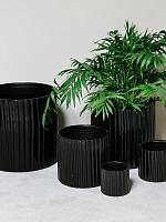 Кашпо Comet pot black D42 H40 см