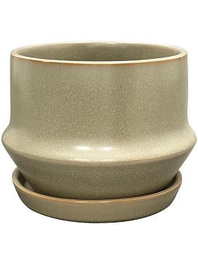 Кашпо с поддоном Jent pot with saucer mint Кашпо с поддоном Jent pot with saucer mint