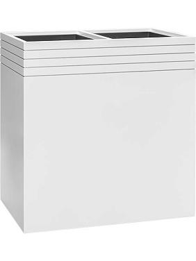 Кашпо Baq line-up rectangle matt white (с техническим горшком и подставкой на колесиках) Кашпо Baq line-up rectangle matt white (с техническим горшком и подставкой на колесиках)