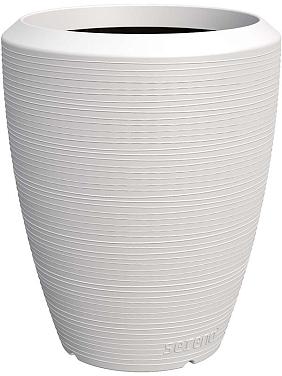 Кашпо Capi arc granite vase elegant white Кашпо Capi arc granite vase elegant white