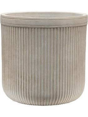 Кашпо Baq vertical rib cylinder beige Кашпо Baq vertical rib cylinder beige