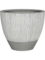 Кашпо Ridged jesslyn xxs, white stripe D33 H29 см
