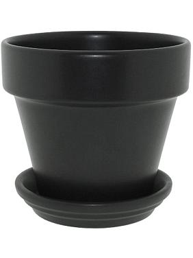 Кашпо с поддоном Urbann pot & saucer matt anthracite Кашпо с поддоном Urbann pot & saucer matt anthracite