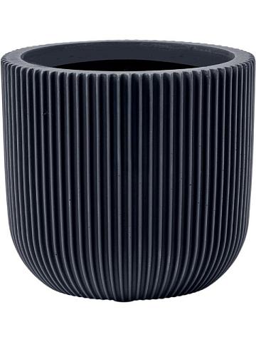 Кашпо Capi nature groove special planter ball graphite grey Кашпо Capi nature groove special planter ball graphite grey