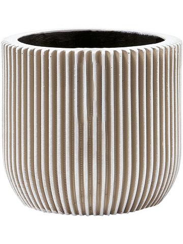 Кашпо Capi nature groove planter ball ivory Кашпо Capi nature groove planter ball ivory