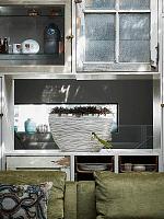 Кашпо Capi nature rib planter oval ivory L59 W14 H35 см