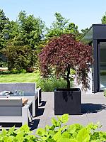 Кашпо Fiberstone jumbo without feet m black L70 W70 H62 см