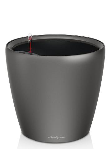 Кашпо Lechuza Classico LS 43 антрацитовый металлик