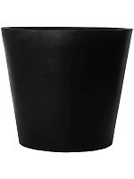 Кашпо Fiberstone jumbo bucket m black D98 H85 см