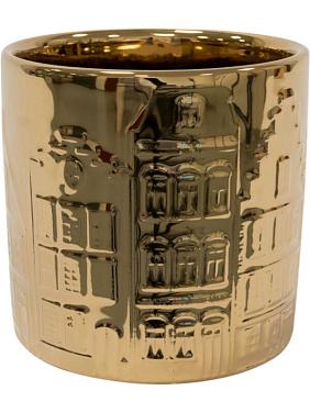 Кашпо Jille pot houses gold Кашпо Jille pot houses gold