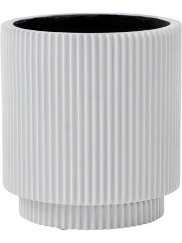 Кашпо Capi nature groove special vase cylinder white Кашпо Capi nature groove special vase cylinder white