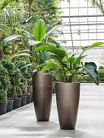 Кашпо Baq gradient partner matt coffee (с техническим горшком) D40 H75 см