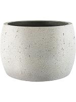 Кашпо Grigio modern bowl antique white D60 H37 см