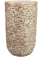 Кашпо Maxim pot tall shiny sand D14 H24 см