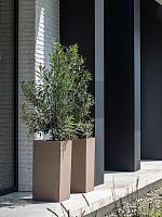 Кашпо Fiberstone bouvy m, taupe L30 W30 H60 см