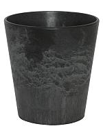 Кашпо Artstone claire pot black D13 H14 см