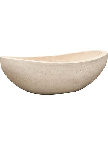 Кашпо Baq polystone plain boat natural Кашпо Baq polystone plain boat natural