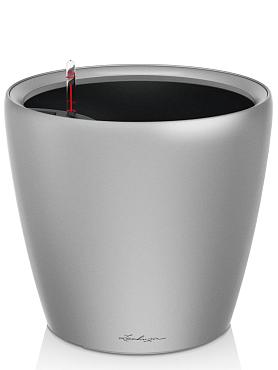 Кашпо Lechuza Classico LS (серебристый металлик)