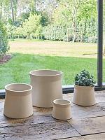 Кашпо Diabolo pot cream D25 H22 см