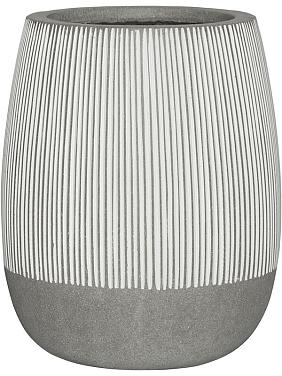 Кашпо Ridged perry s, white stripe Кашпо Ridged perry s, white stripe